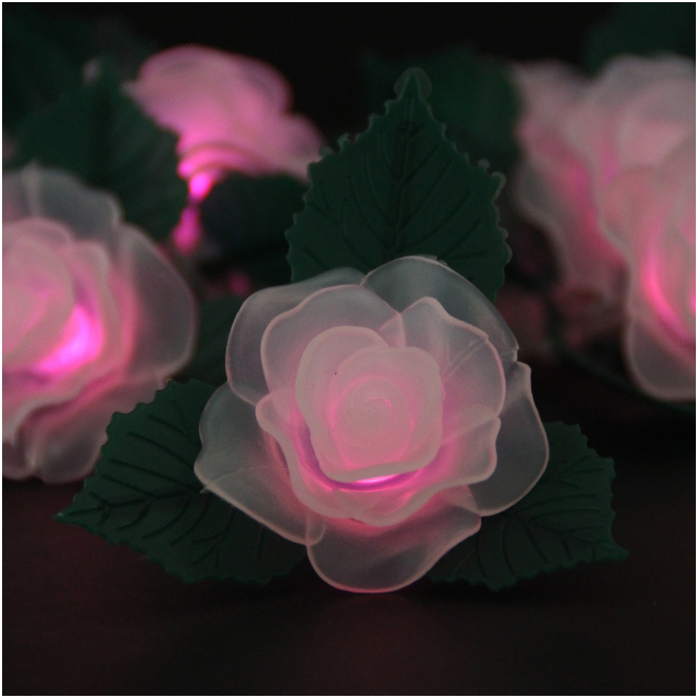 Rose and leaves String Light LED Lights LED Battery Light Christmas Holiday Decoration