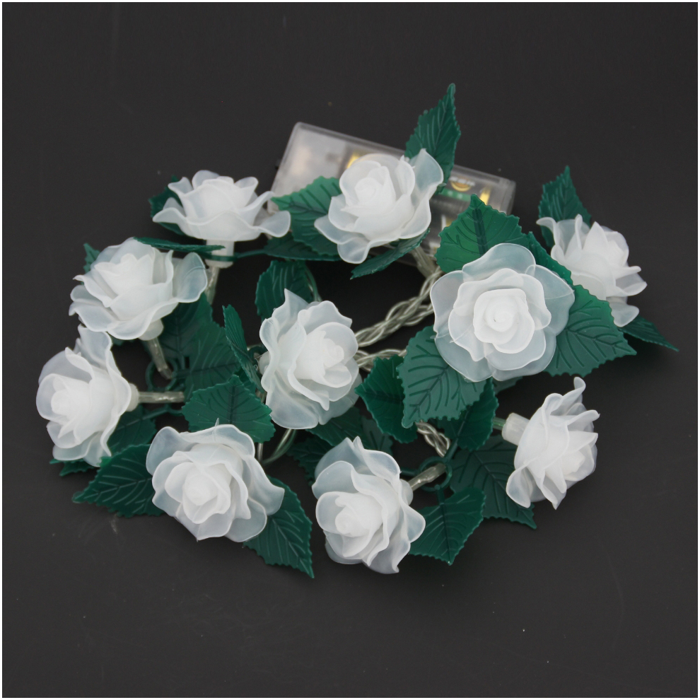 Rose and leaves String Light LED Lights LED Battery Light Christmas Holiday Decoration