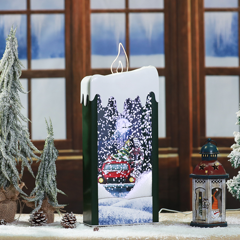 Christmas Flat Candle 384A6204