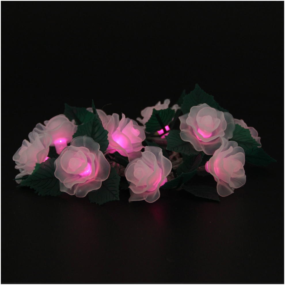 Rose and leaves String Light LED Lights LED Battery Light Christmas Holiday Decoration