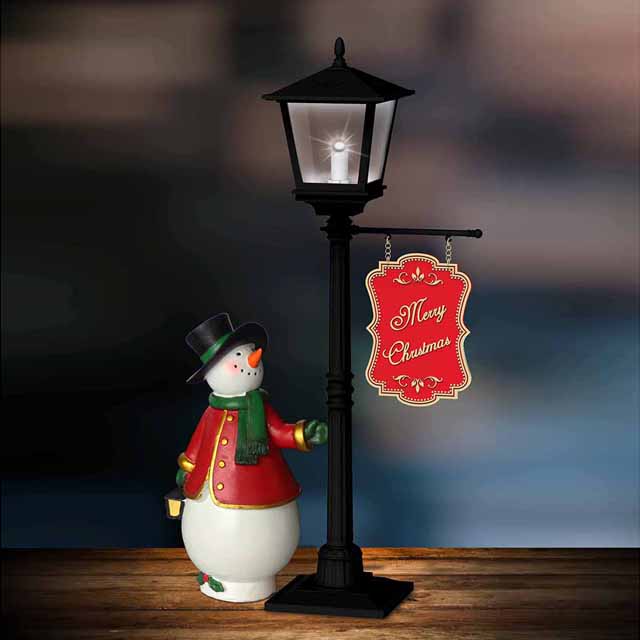 Christmas table lamp mini led street light