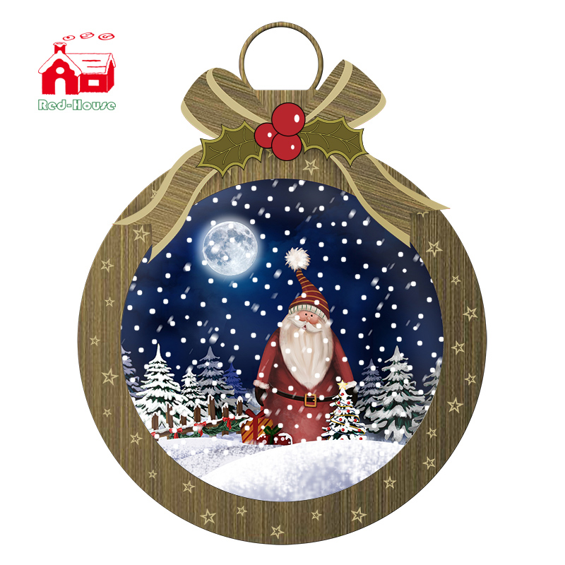 Indoor Decor Oversized Christmas Ball with New Scenes and Cute Bowknot for Children