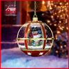 (LH30033G-RJ11) Hanging Snowglobe Lamp Snowman Inside with Eight LED Lights
