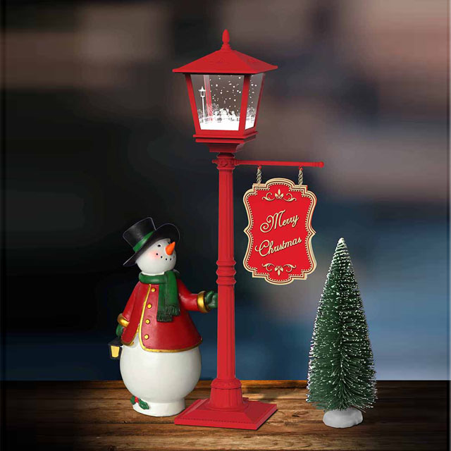 Merry Christmas To You!Cute Desk Lamp with Falling Snow Wholesale