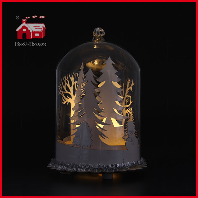 Glass Dome Christmas LED Decoration Glass Dome Decoration Glass Giftware