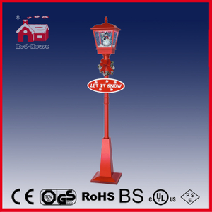 (LV180H-RR) Cute Snowman Decoration Red Festival Street Lamp Holiday Gifts