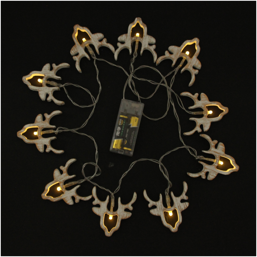 Little Deer Battery LED Light Deer Head Decorative Light Colored String Light