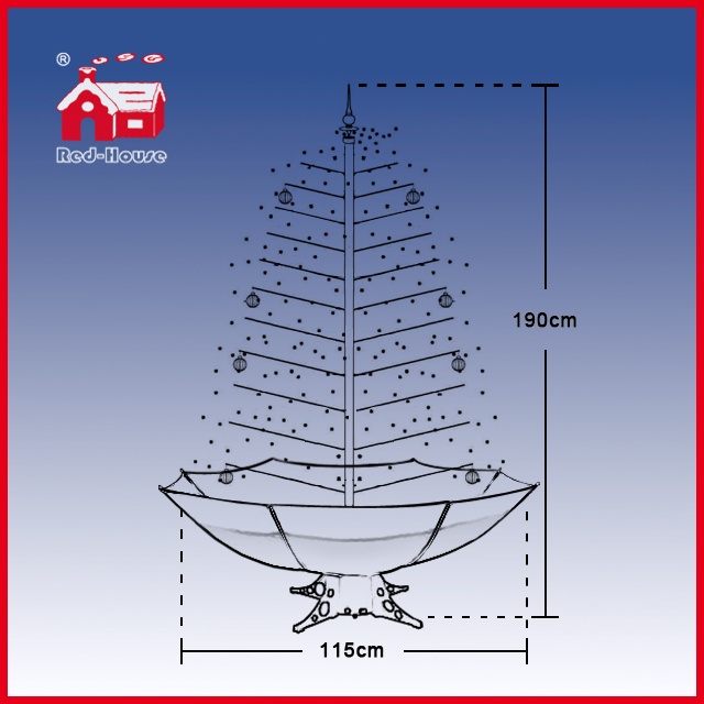 (40110U170-HW) New Products 2016 Xmas Decoration Artificial Snowing Christmas Tree