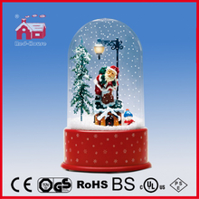 (P23036A) Round Ball Shape Top Christmas Decoration with Snow