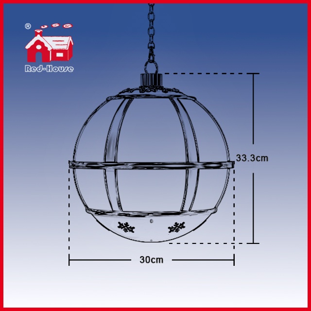 (LH30033C-HS11) Ball Shape Christmas Hanging Light Chandelier with LED Lights