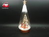 Christmas Decorative Clear Glass Cone Shade with Laser Cut Christmas Scene As Led Home Decoration From Christmas Decoration Supplies