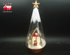 Christmas Decorative Clear Glass Cone Shade with Laser Cut Christmas Scene As Led Home Decoration From Christmas Decoration Supplies