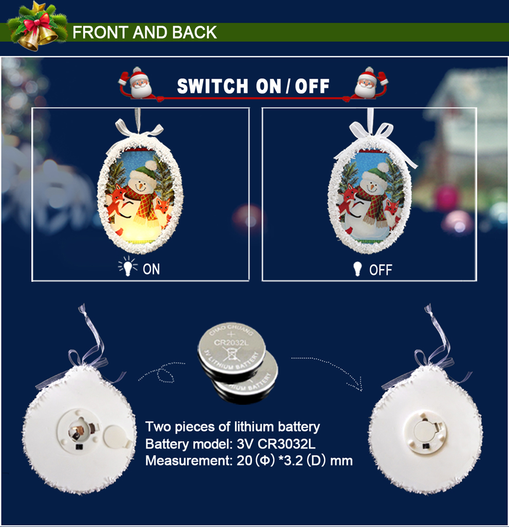 Small Battery Operated Christmas LED Light For Costume Decoration