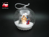 Christmas Decorative Hanging Led Lights Snow Globe with Snowman And Snow Flake Scene
