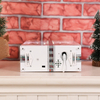 Christmas decoration xmas box light articulos de lujo de navidad plastic santa snowing musical box lantern