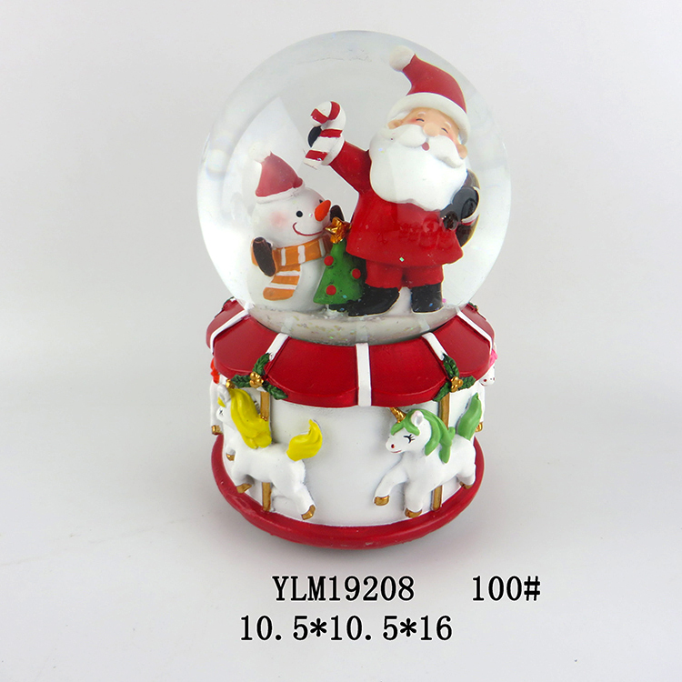 Resin Custom Made Christmas Water Polyresin Snow Globe
