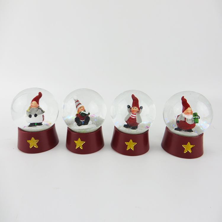 Christmas Water Globe with Resin Base