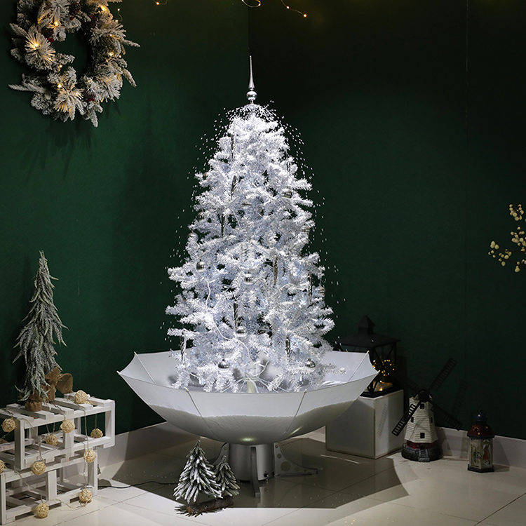 Customized Unique Snowing Christmas Tree for Decoration with LED Lights