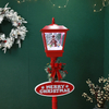 Wholesale Navidad Animated Christmas Floor Street Lamp Post Light with Blowing Snow 