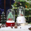 Christmas Gift Glass Dome with Lights and Music