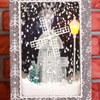 Christmas Gifts Unique Plastic Gift Hand Bag Led Lighted Music Snowing Christmas Lantern 