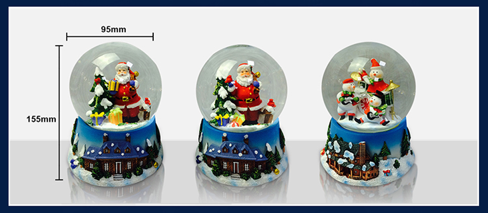 The Most Popular 100mm Christmas Snow Globe Water Globe Customized Snow Globe on Hot Sale 