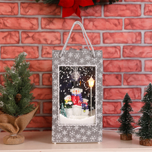  Music Box Gift Box Style Snow Globe with LED Lights & Automatic Snowflakes