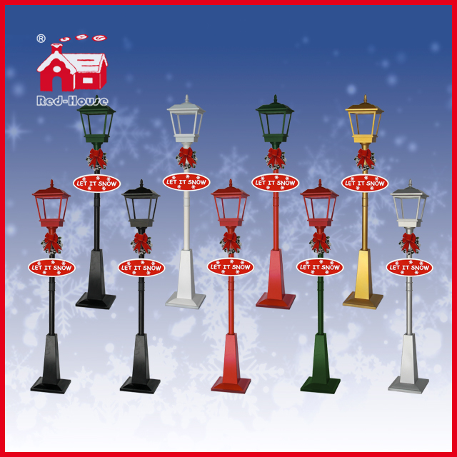 (LV180S-RG) Newest LED Decoration Christmas Vertical Street Lamp with Snow