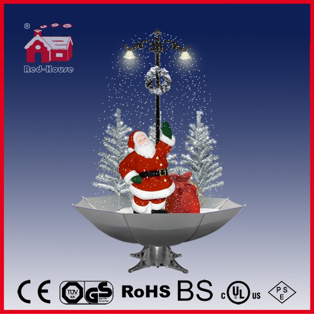 (40110U170-ST3-SW) Snowing Christmas Decorations with Umbrella Base