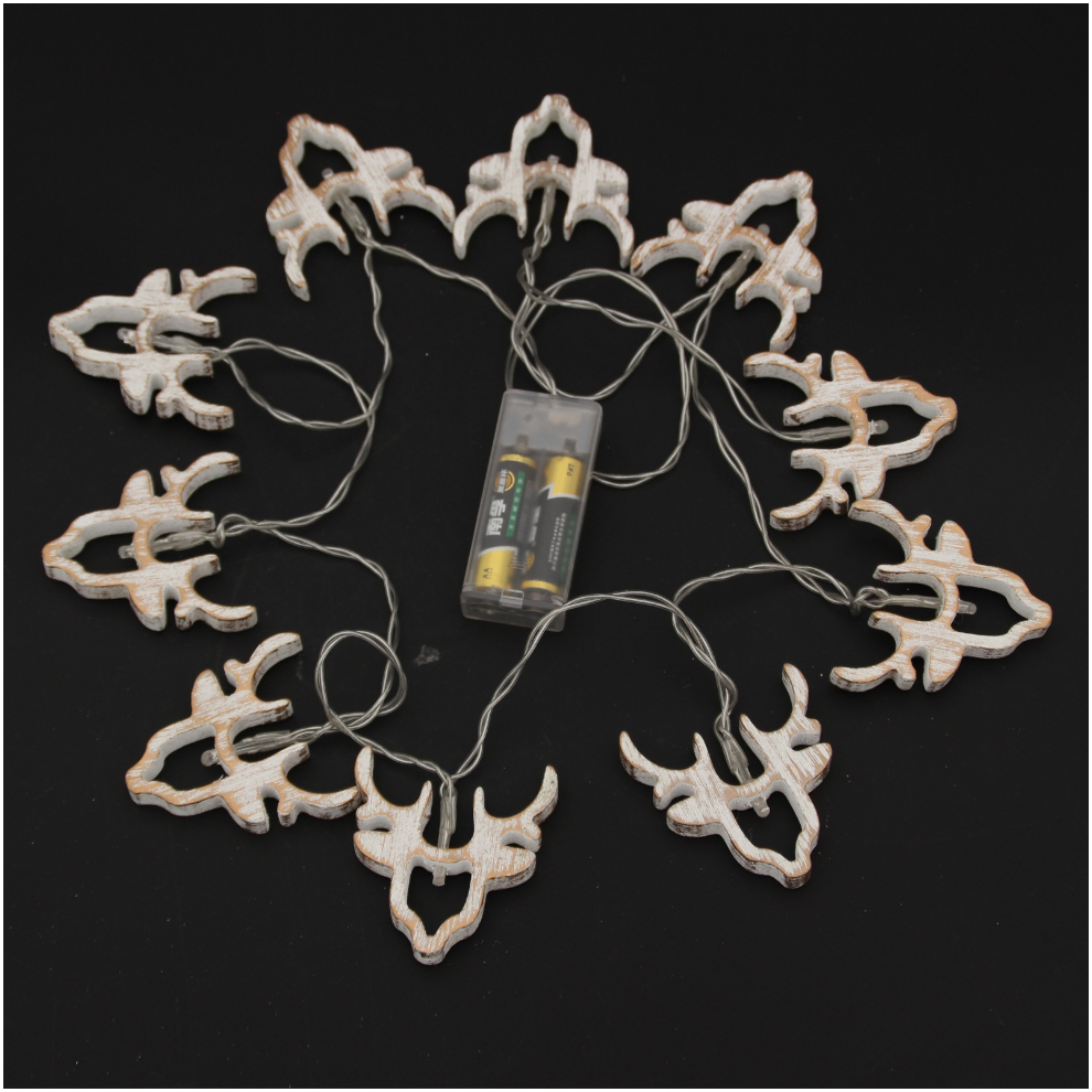 Little Deer Battery LED Light Deer Head Decorative Light Colored String Light