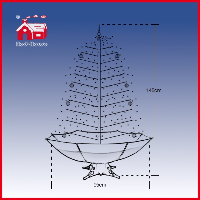 (40110U120-HW) 2016 New Designed LED Snowing Christmas Tree for Decoration