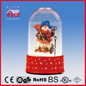 (P18030K) Snowman Christmas Decoration with Round Top Case