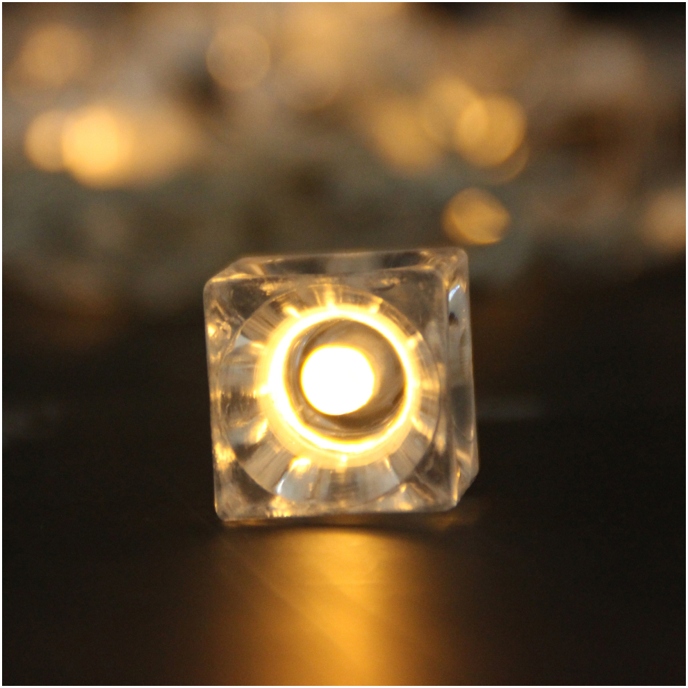 Transparent Ice Battery Light Ice Pendant String Light Wholesale Customized