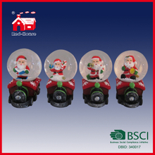 Christmas Decoration Santa Claus Snow Globe Mini Train Decoration