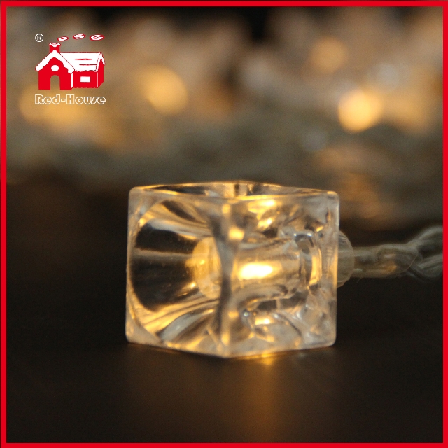 Transparent Ice Battery Light Ice Pendant String Light Wholesale Customized