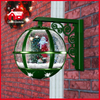 (LW30033B-GG11) All Green Christmas Wall Lamp Santa Claus Decoration LED Lights