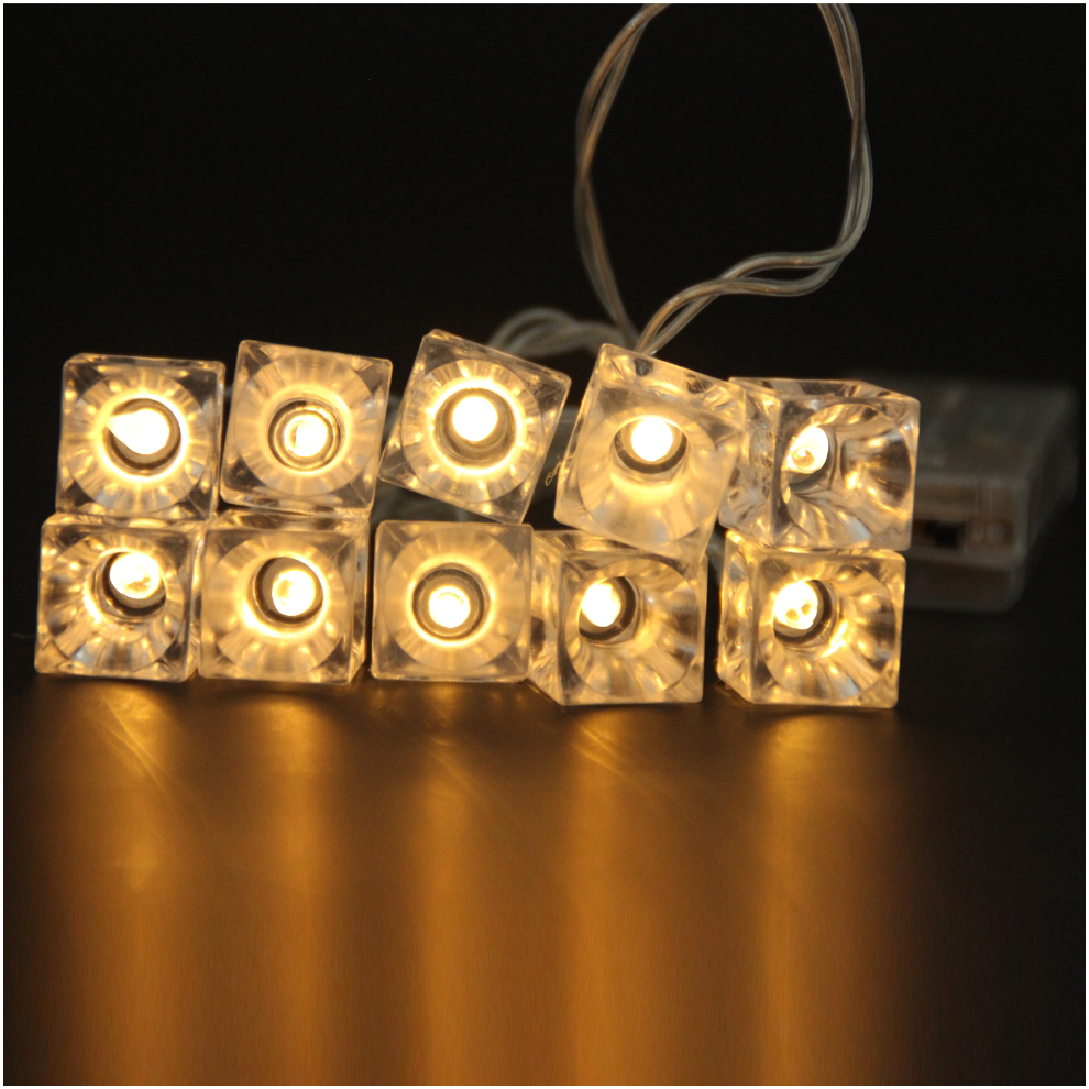 Transparent Ice Battery Light Ice Pendant String Light Wholesale Customized